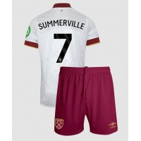 Camiseta West Ham United Crysencio Summerville #7 Tercera Equipación Replica 2024-25 para niños mangas cortas (+ Pantalones cortos)